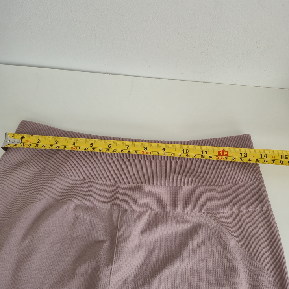 Lululemon Ebb to Street Tight Ruched Crop Leggings Mauve Size 12 - Picture 8 of 14